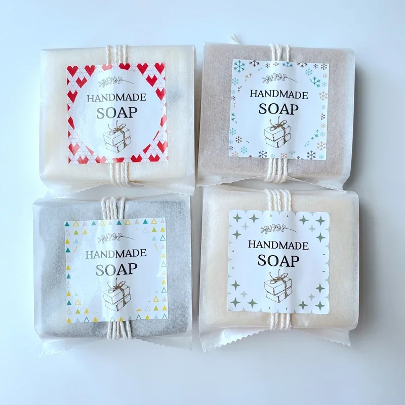 Kraft Soap Label - كيس تغليف الصابون اليدوية مع ملصقات