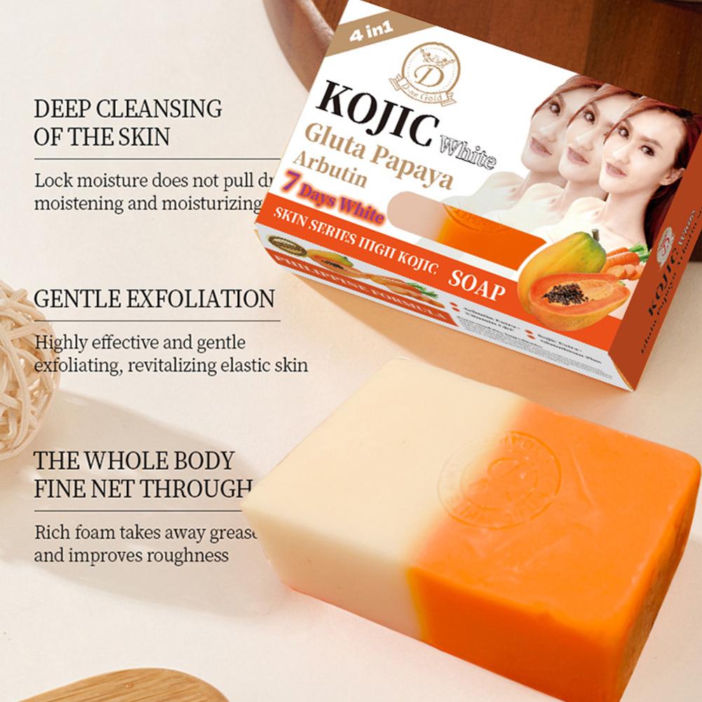 Essential Oil Soap - صابون زيت البابايا وحمض الكوجيك الأساسي