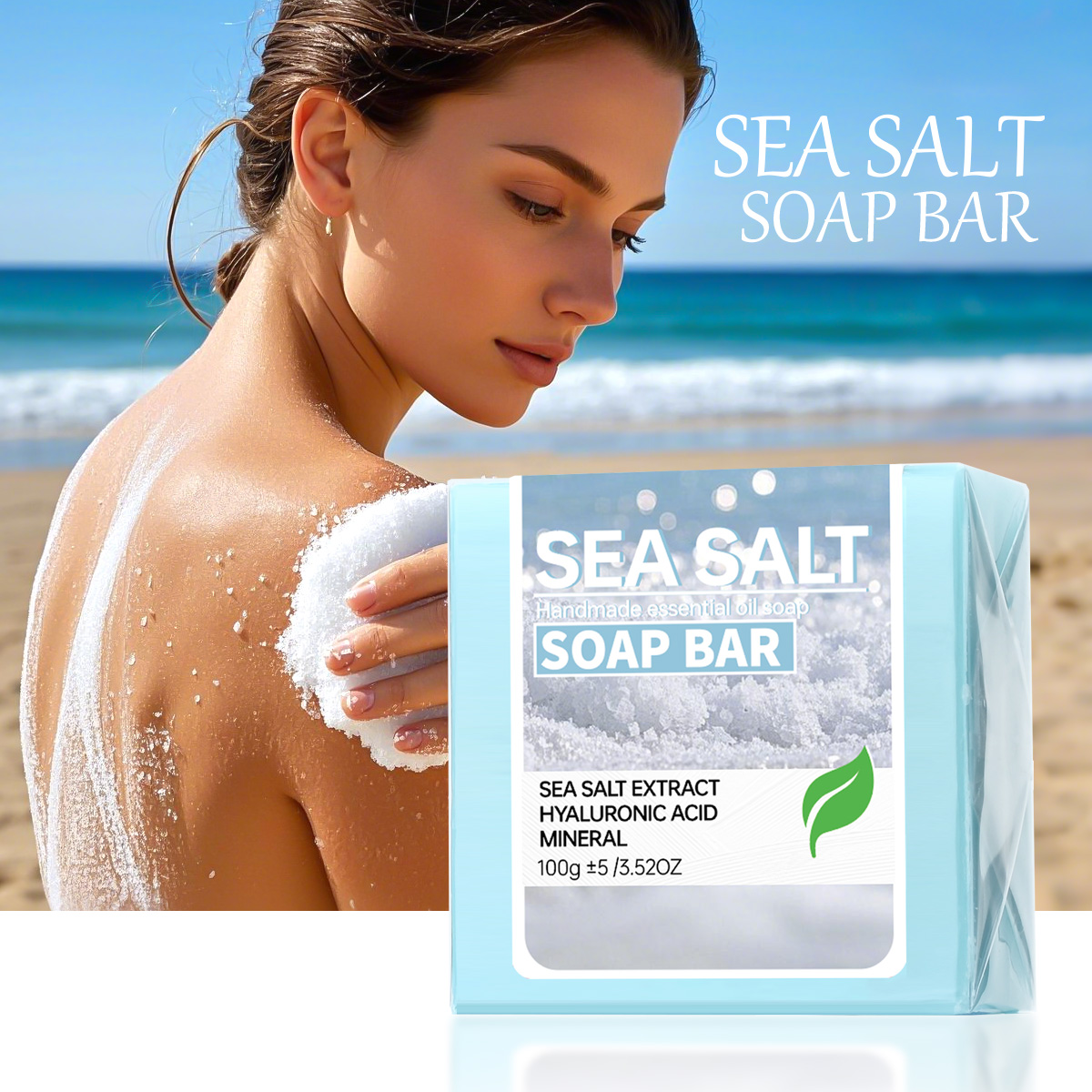 Essential Oil Soap - صابون يدوي بالزيوت العطرية وملح البحر،