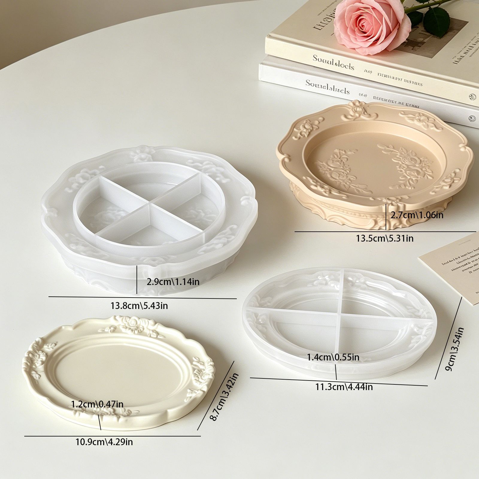 قالب سيليكون أنيق بتصميم باروك - مراجعة Melt Pour Soap Base وسعره