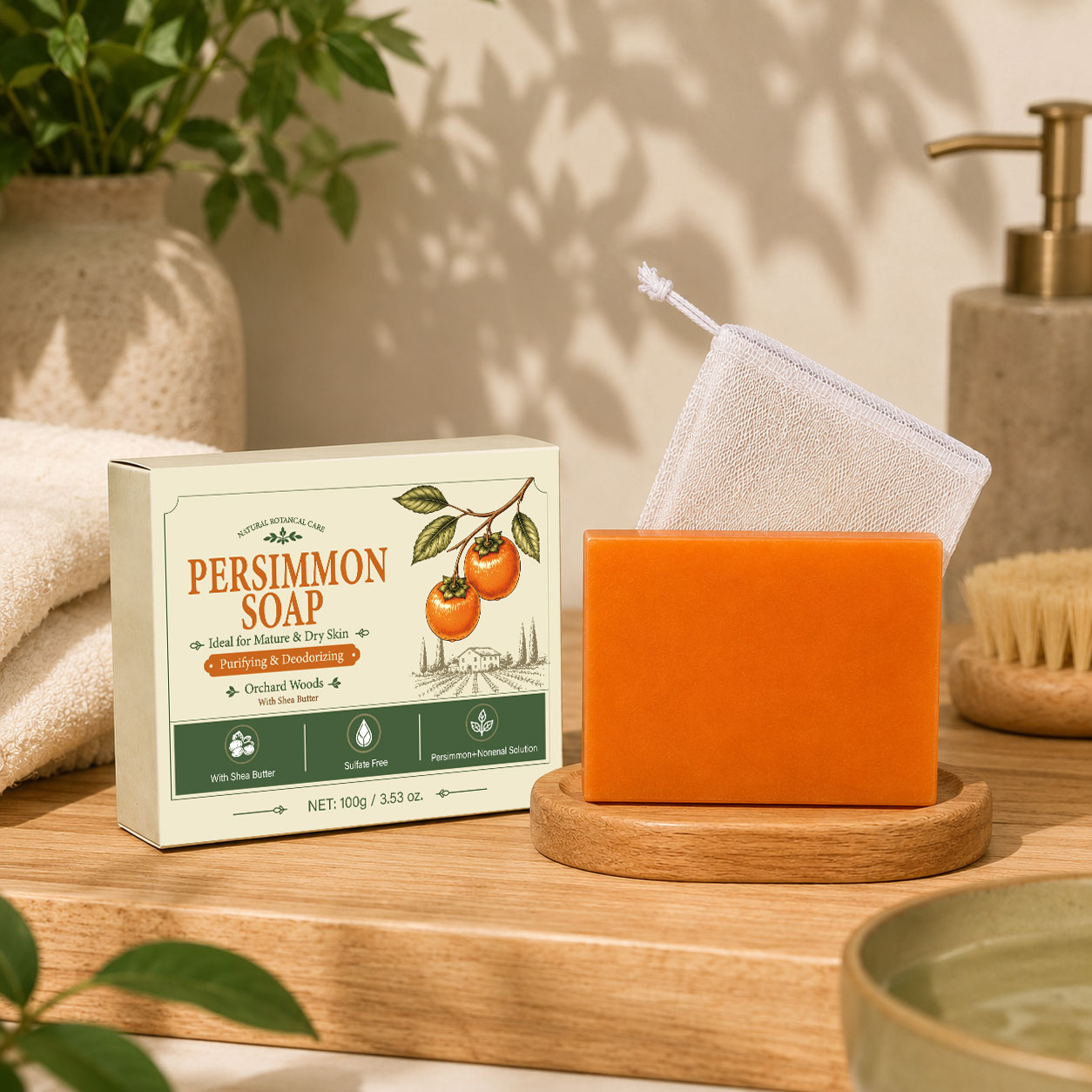 صابون البرسيمون للرجال والنساء - مراجعة Shea Butter Raw وسعره