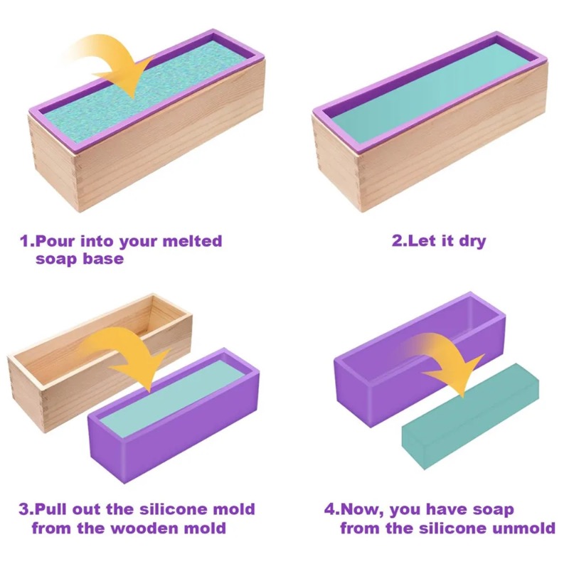 قالب صابون سيليكون مرن بتصميم  - مراجعة Soap Making Books وسعره