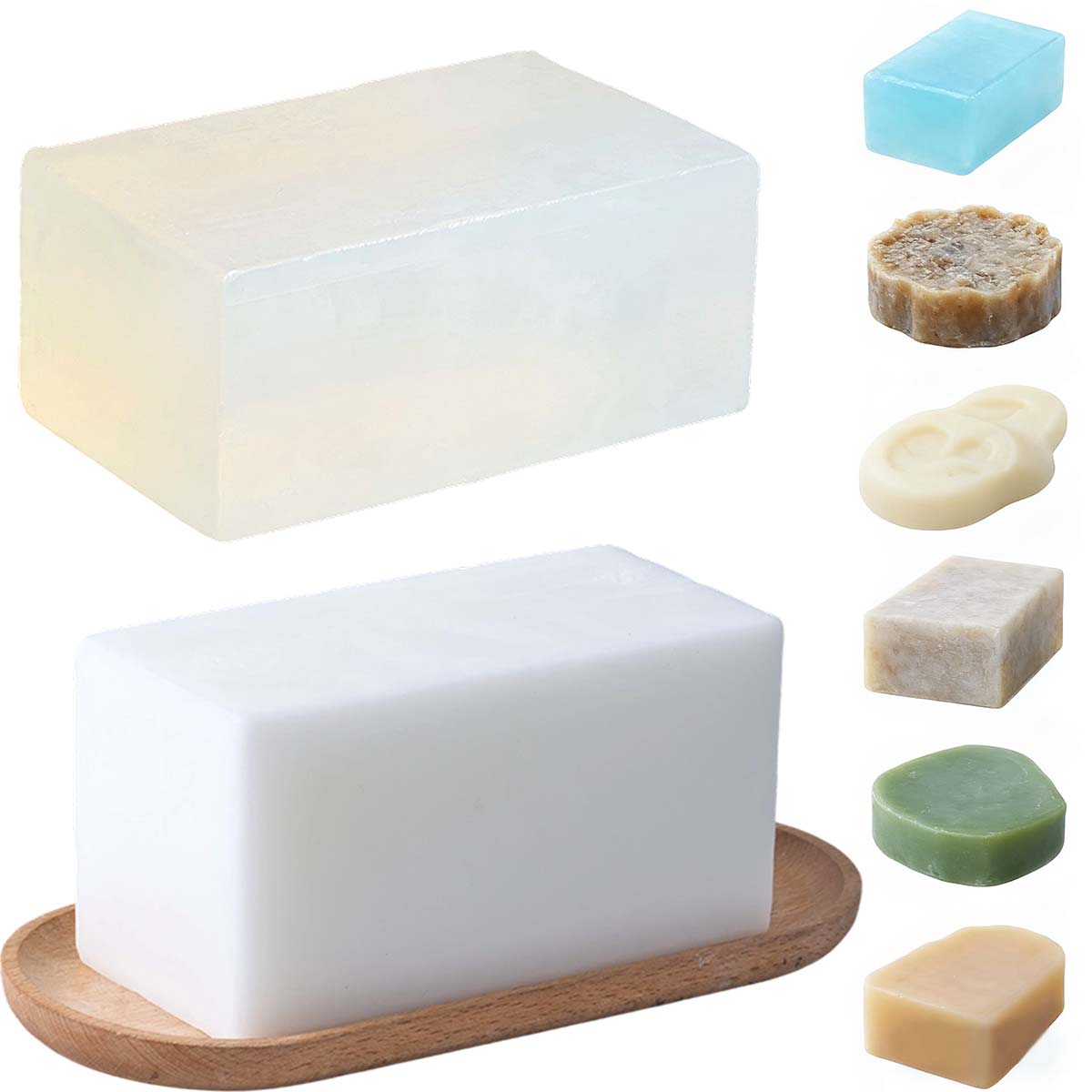 1000 جرام صندوق واضح الأبيض ال - مراجعة Soap Making Books وسعره